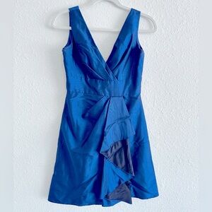 blue a line bridesmaid dress